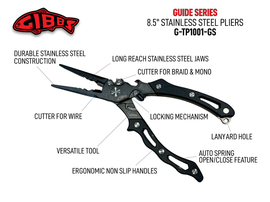 Gibbs Guide Series Stainless Steel Pliers