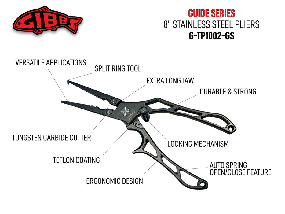 Gibbs Guide Series Stainless Steel Pliers