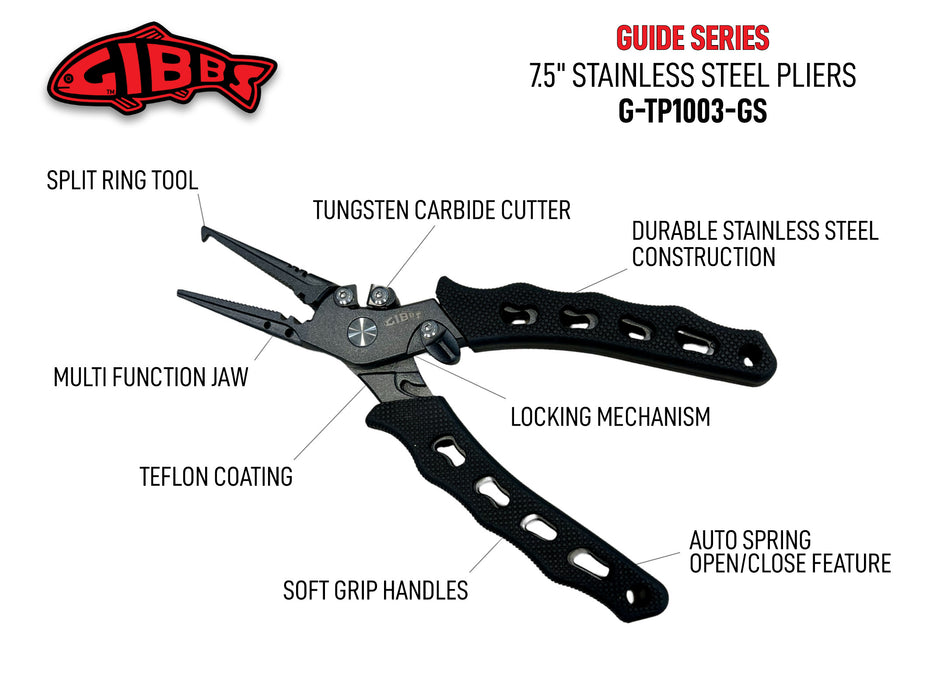 Gibbs Guide Series Stainless Steel Pliers