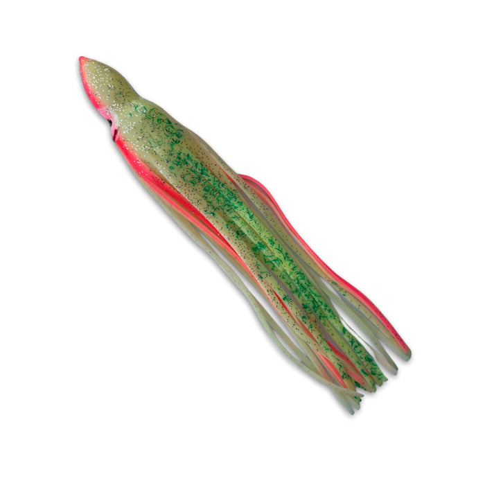 Super Mag Squid, 8" - 2pk Chartreuse/Glow