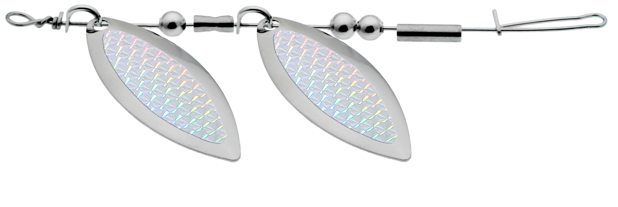 Double Willow Leaf, Silver Hex, 2 Pack