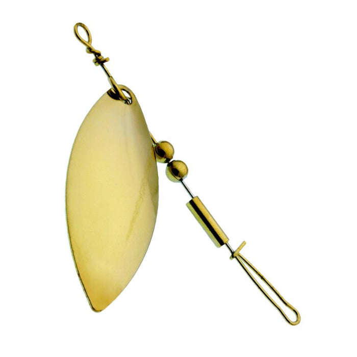 Single Willow Leaf 2 1/4" Gold