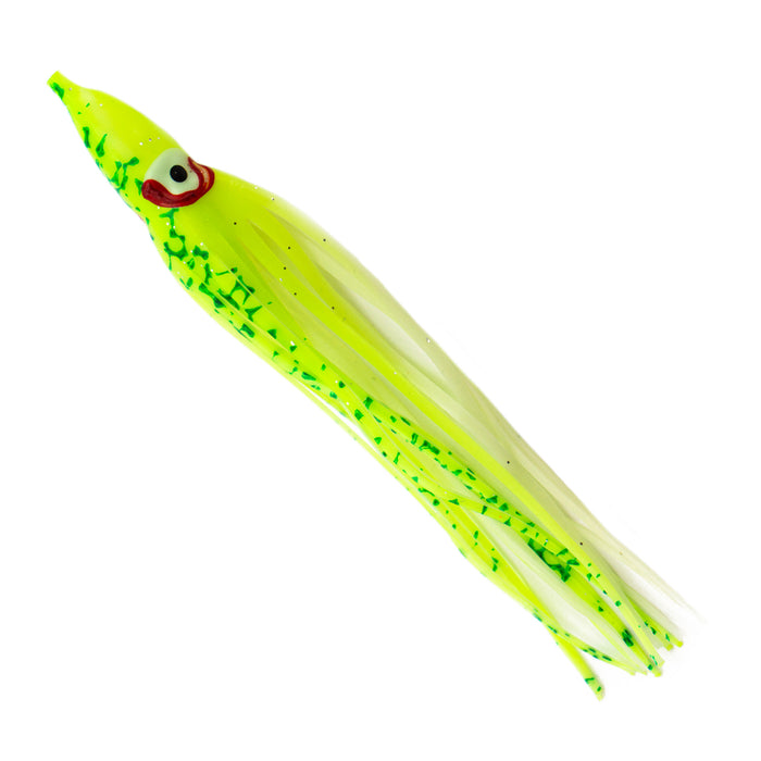 Gibbs Rigged Hoochie Chartreuse Spatter Glow
