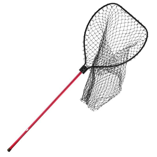 Net Catching Fishes Fishing Net Soft Silicone Fish Landing Net Aluminium  Alloy Pole EVA Handle with Elastic Strap and Carabiner Fishing Nets Tools